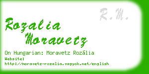 rozalia moravetz business card